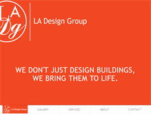 Tablet Screenshot of ladesigngroup.net